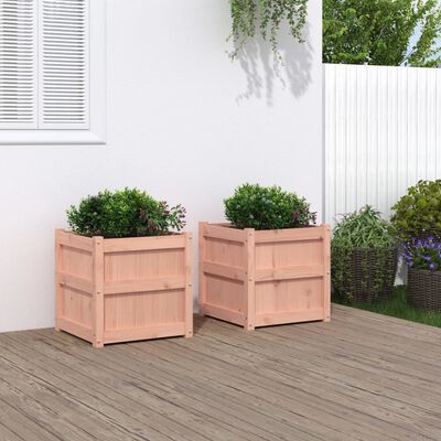 vidaXL Garden Planters 2 pcs Solid Wood Douglas