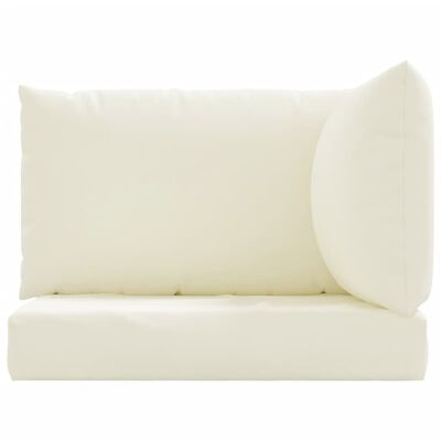 vidaXL Pallet Cushions 3 pcs Cream White Oxford Fabric