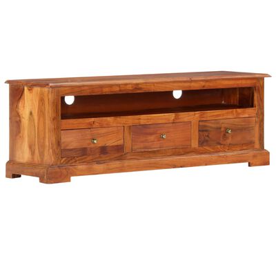 vidaXL TV Stand 47.2"x11.8"x15.7" Solid Wood Acacia