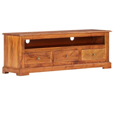 vidaXL TV Stand 47.2"x11.8"x15.7" Solid Wood Acacia