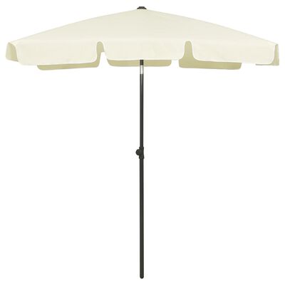 vidaXL Beach Parasol Sand Yellow 70.9"x47.2"