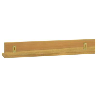 vidaXL Wall Shelves 2 pcs 23.6"x3.9"x3.9" Solid Wood Teak