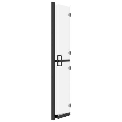 vidaXL Foldable Walk-in Shower Wall Frosted ESG Glass 27.6"x74.8"