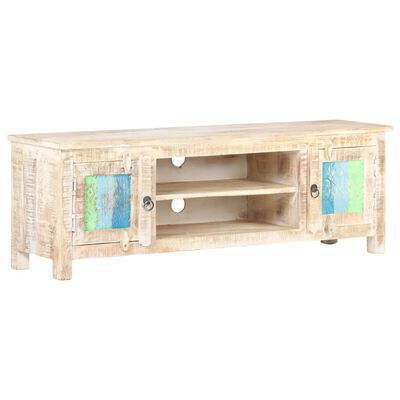 vidaXL TV Stand 47.2"x11.8"x15.7" Rough Acacia Wood