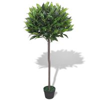 vidaXL Artificial Bay Tree Plant with Pot 49.2" Green