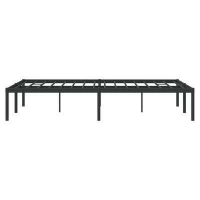 vidaXL Metal Bed Frame without Mattress Black 53.1"x74.8"