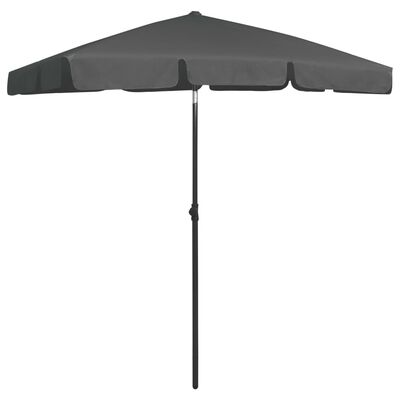 vidaXL Beach Umbrella Anthracite 70.9"x47.2"