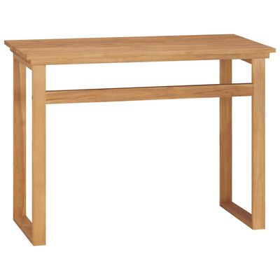 vidaXL Desk 39.4"x17.7"x29.5" Solid Teak Wood