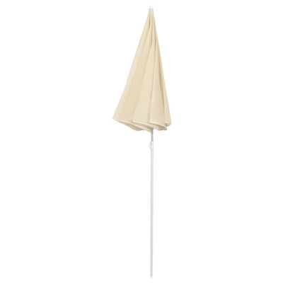 vidaXL Garden Parasol with Steel Pole Sand 70.9"