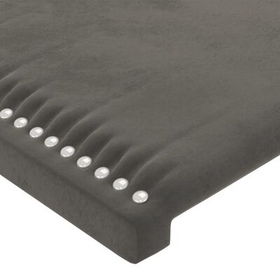 vidaXL LED Headboard Dark Gray 70.9"x2"x30.7"/34.6" Velvet