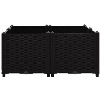 vidaXL Raised Bed 31.5"x31.5"x15" Polypropylene