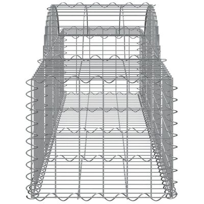 vidaXL Arched Gabion Baskets 20 pcs 78.7"x19.7"x15.7"/23.6" Galvanized Iron