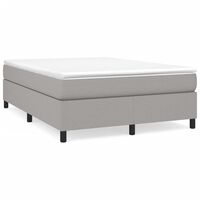 vidaXL Bed Frame Light Gray 53.9"x74.8" Full Fabric