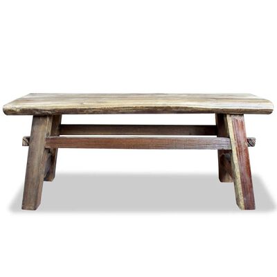 vidaXL Bench Solid Reclaimed Wood 39.4"x11"x16.9"