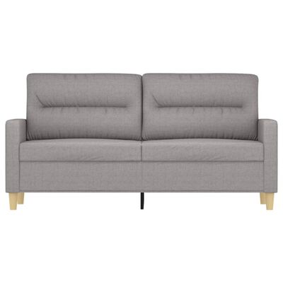 vidaXL 2-Seater Sofa Light Gray 55.1" Fabric