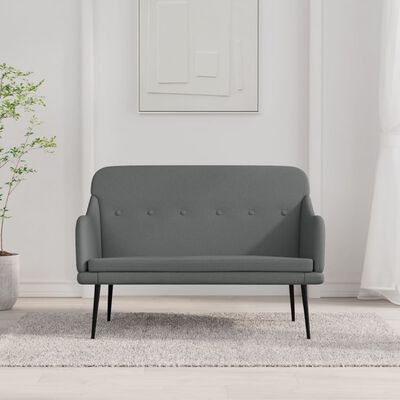 vidaXL Bench Dark Gray 43.3"x29.9"x31.5" Fabric