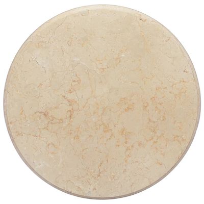 vidaXL Table Top Cream Ø19.7"x1" Marble