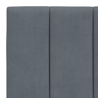 vidaXL Headboard Cushion Dark Gray 39.4" Velvet