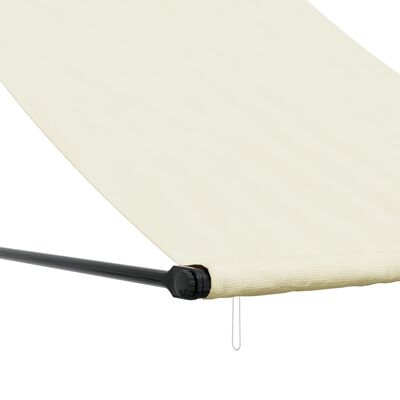 vidaXL Retractable Awning Cream 59.1"x59.1" Fabric and Steel