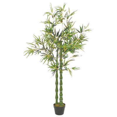 vidaXL Artificial Plant Bamboo with Pot Green 63"