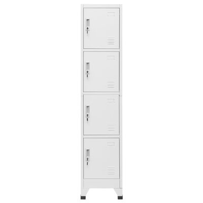 vidaXL Locker Cabinet with 4 Compartments 15"x17.7"x70.9"