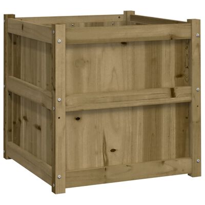 vidaXL Garden Planter 23.6"x23.6"x23.6" Impregnated Wood Pine