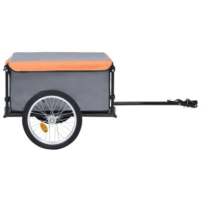Missie Groet rivier vidaXL Bike Cargo Trailer Gray and Orange 143.3 lb | vidaXL.com