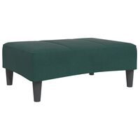 vidaXL Footstool Dark Green 30.3"x21.7"x12.2" Velvet