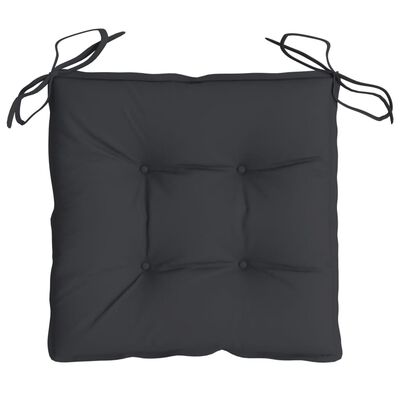 vidaXL Chair Cushions 4 pcs Black 15.7"x15.7"x2.8" Oxford Fabric