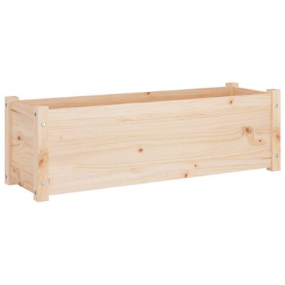 vidaXL Garden Planters 2 pcs 39.4"x12.2"x12.2" Solid Wood Pine