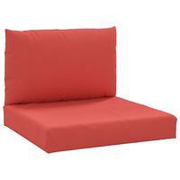 vidaXL Pallet Cushions 2 pcs Red Oxford Fabric