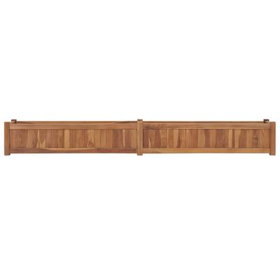 vidaXL Raised Bed 78.7"x11.8"x9.8" Solid Wood Teak