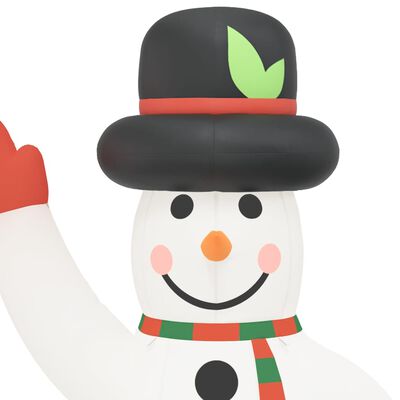 vidaXL Christmas Inflatable Snowman with LEDs 179.1"