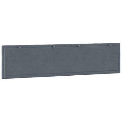 vidaXL Headboard Cushion Dark Gray 76" Velvet