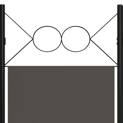 vidaXL 6-Panel Room Divider Anthracite 94.5"x70.9"