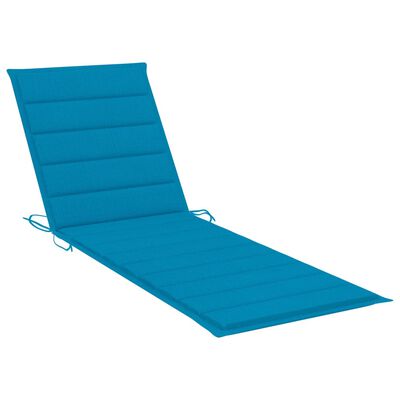 vidaXL Sun Loungers 2 pcs with Table and Cushions Solid Wood Acacia