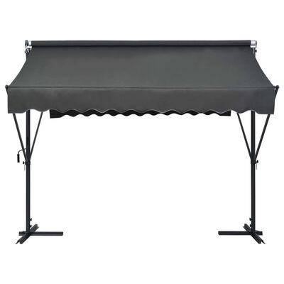 vidaXL Free Standing Awning 118.1"x118.1" Anthracite