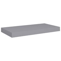 vidaXL Floating Wall Shelf Gray 19.7"x9.1"x1.5" MDF