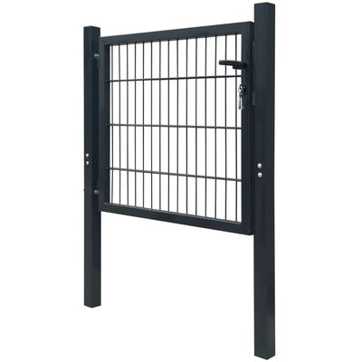 vidaXL Fence Gate Steel Anthracite 41.3"x59.1"