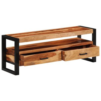 vidaXL TV Stand 47.2"x13.8"x17.7" Solid Wood Sheesham