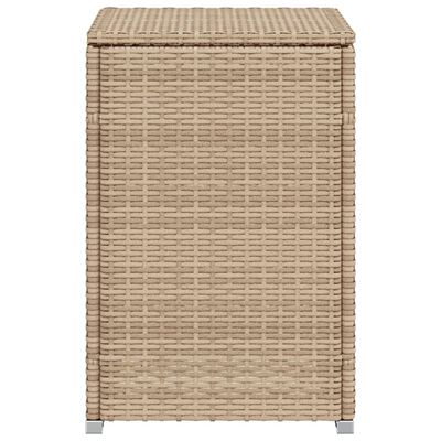 vidaXL Propane Tank Cover Table Beige 15.7"x15.7"x23.6" Poly Rattan