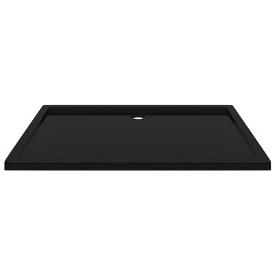 vidaXL Rectangular ABS Shower Base Tray Black 31.5"x47.2"