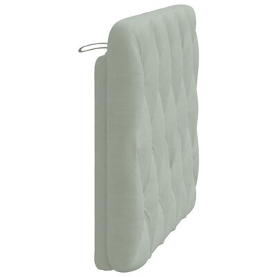 vidaXL Headboard Cushion Light Gray 39.4" Velvet