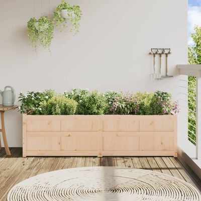 vidaXL Garden Planter 70.9" x 19.7" x 19.7" Solid Wood Pine