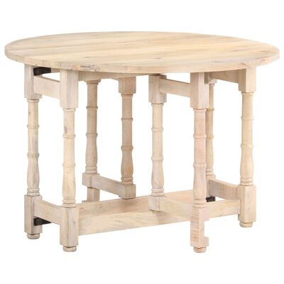 vidaXL Dining Table Round 43.3"x29.9" Solid Mango Wood