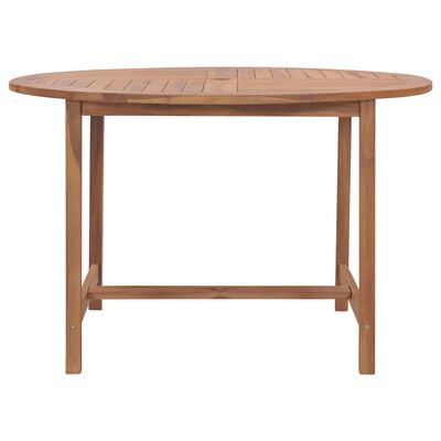 vidaXL Patio Table 47.2"x29.9" Solid Teak Wood