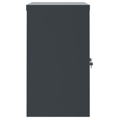 vidaXL File Cabinet Anthracite 35.4"x15.7"x27.6" Steel