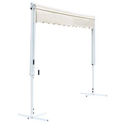 vidaXL Free Standing Awning 118.1"x118.1" Cream