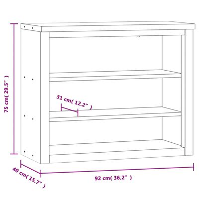 vidaXL Kitchen Wall Cabinet with Shelves Stainless Steel