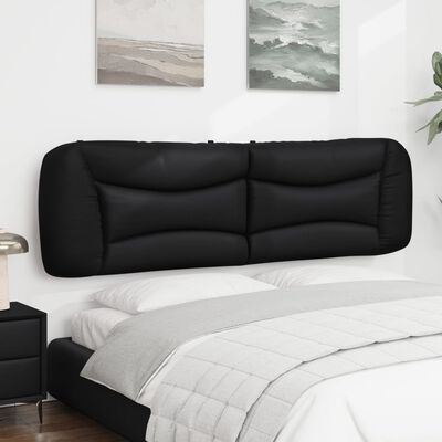 vidaXL Headboard Cushion Black 72" Faux Leather